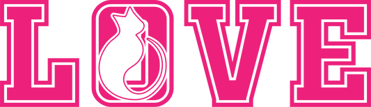 LOVE Cat in Hot Pink