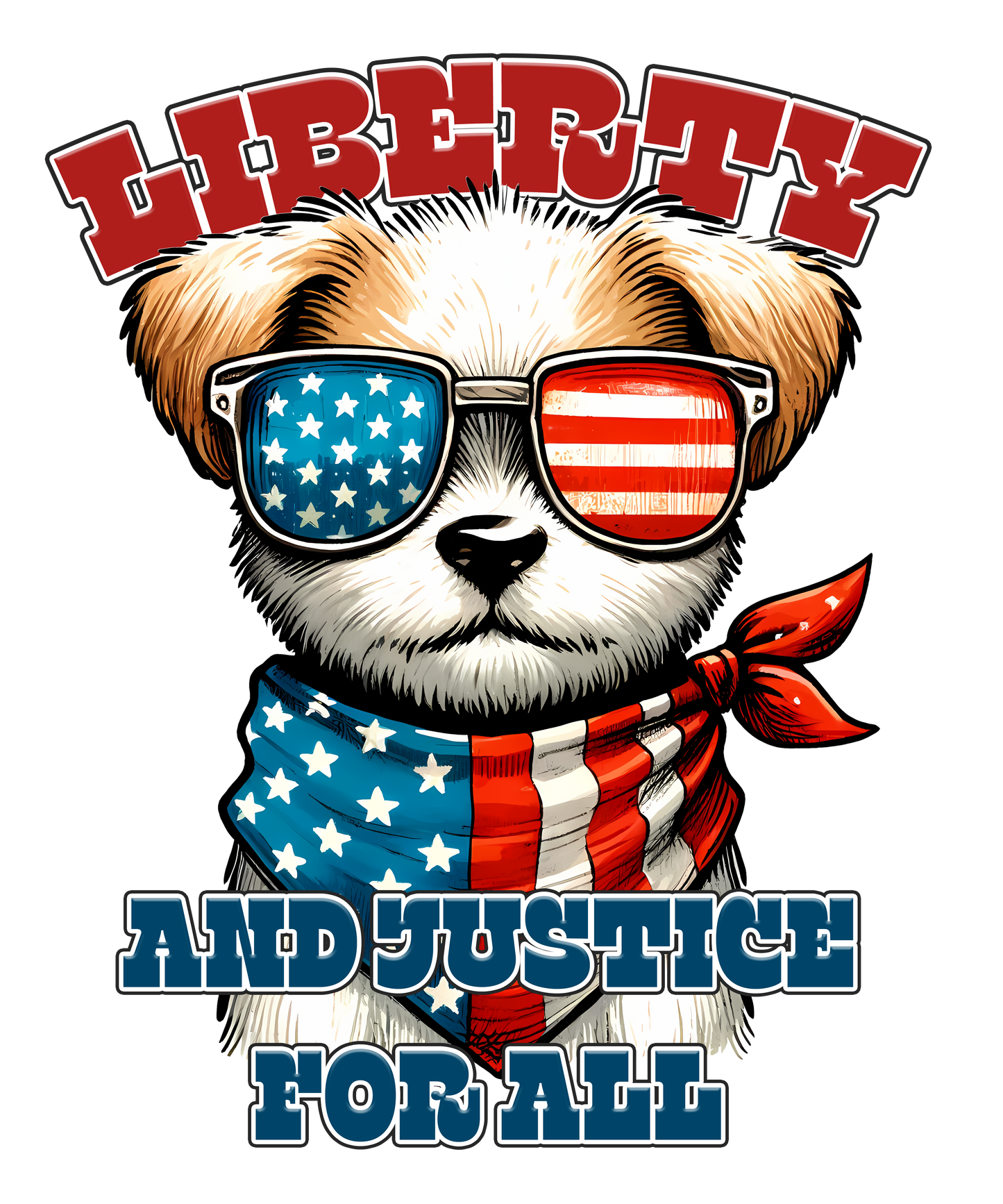 Liberty and Justice For All- Dog