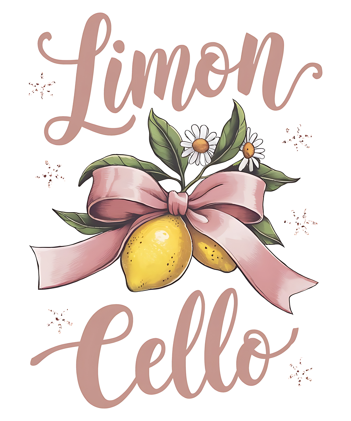Limon Cello in Rose Gold Text