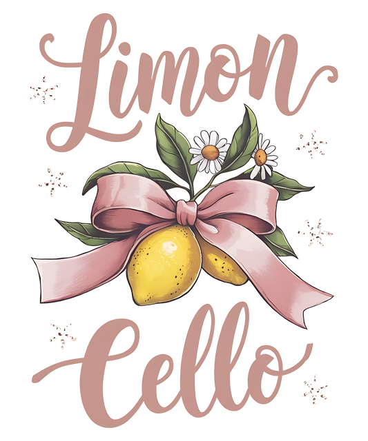Limon Cello in Rose Gold Text
