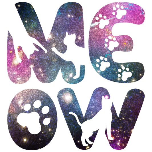 MEOW galaxy Cats and Paw