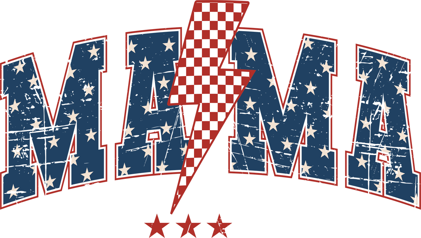 MAMA Patriotic Lightning Bolt