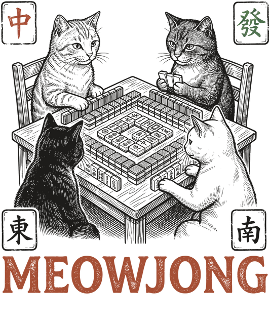 Cats Playing MEOWJONG