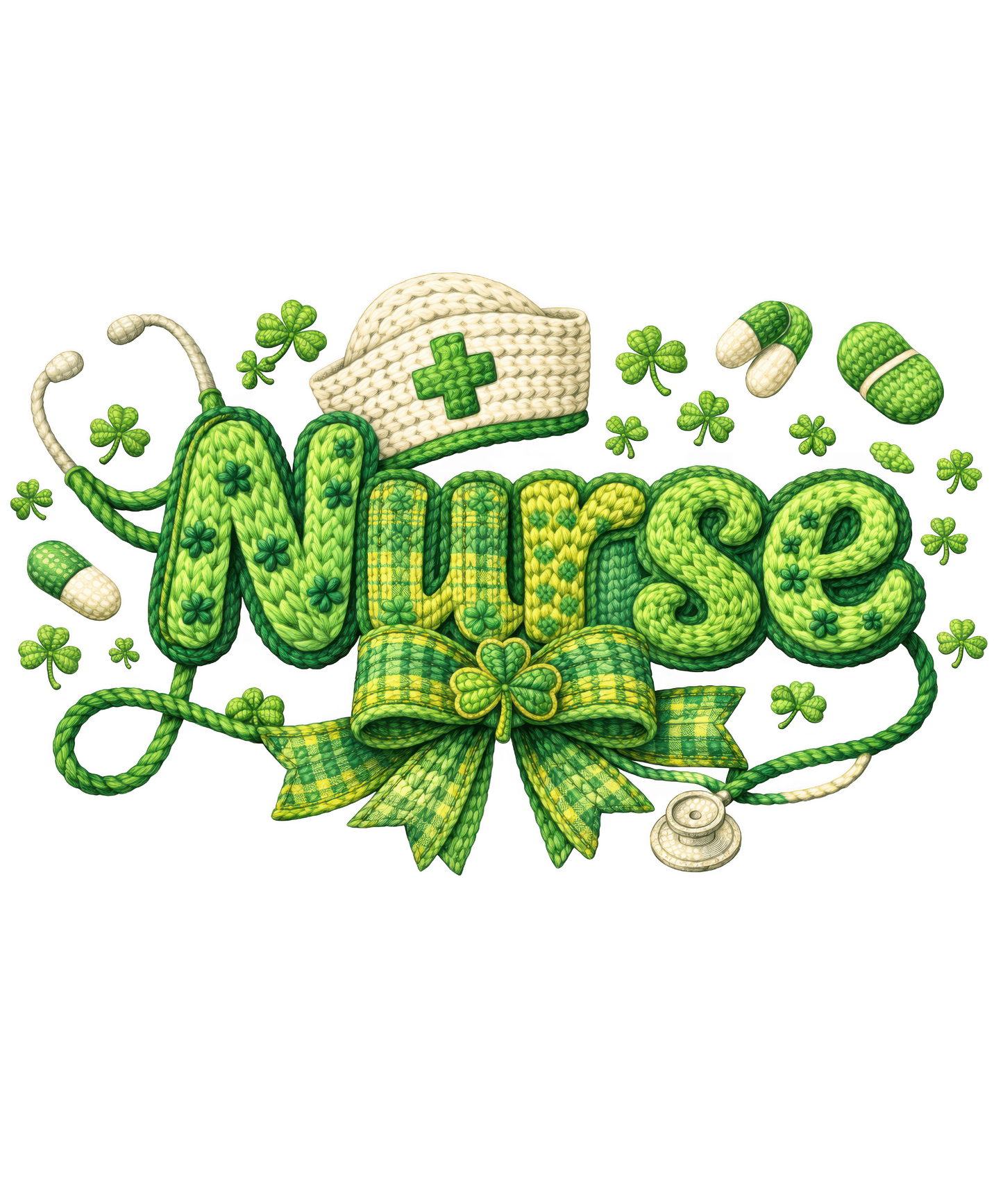 Nurse Crochet St. Patrick's Day
