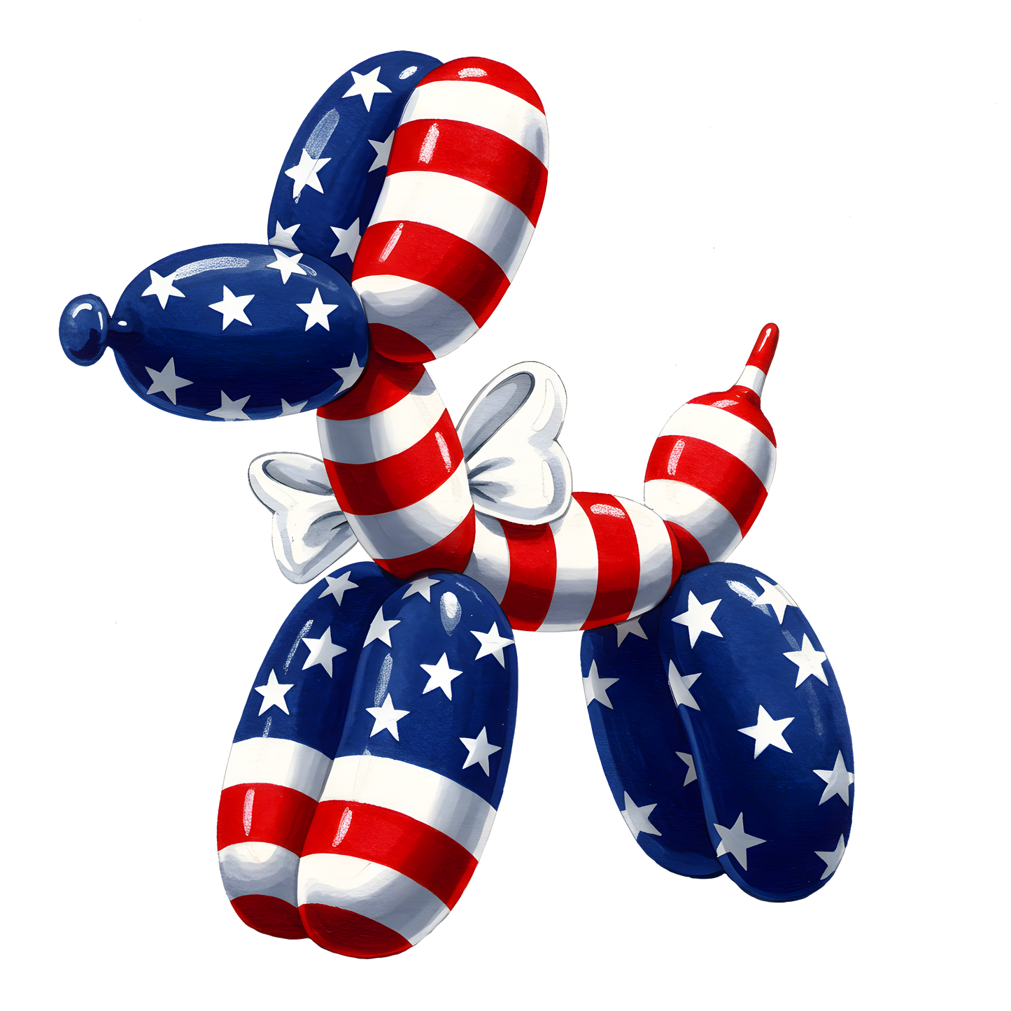 Patriotic Balloon Dog