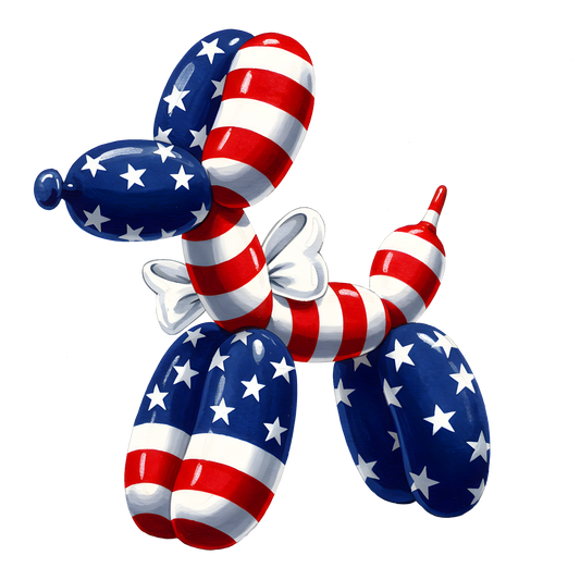 Patriotic Balloon Dog