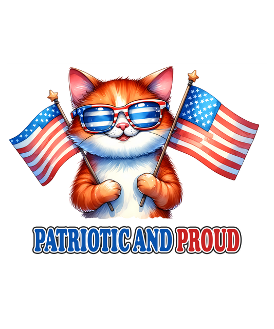 Patriotic and Proud- Cat