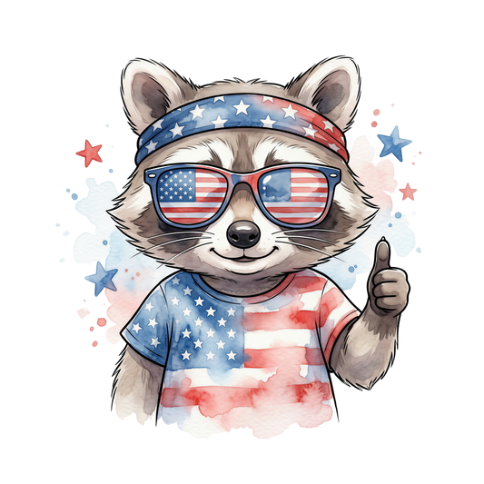 Patriotic Feral Raccoon