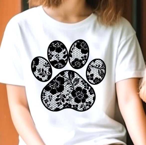Dog Print Lace