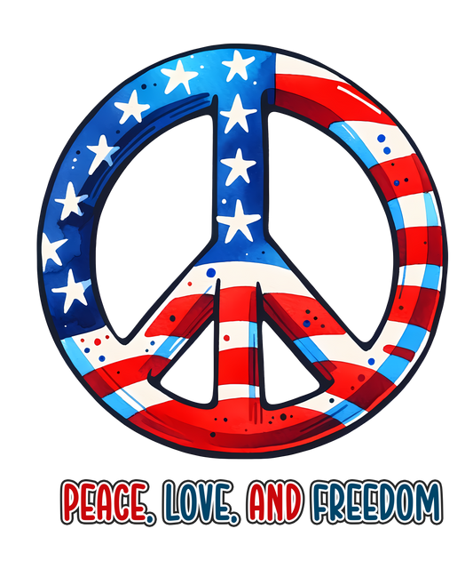Peace Love and Freedom- Peace Sign