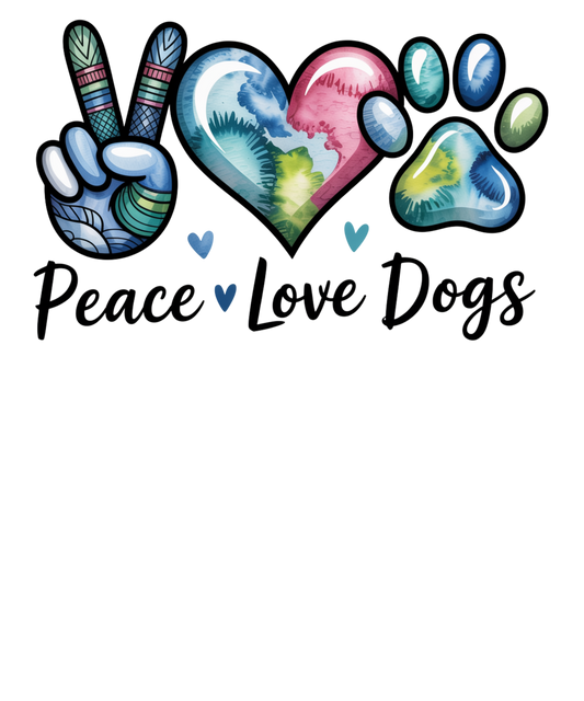 Peace Love Dogs- Tie Dye