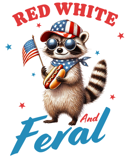 Red, White and Feral Raccoon