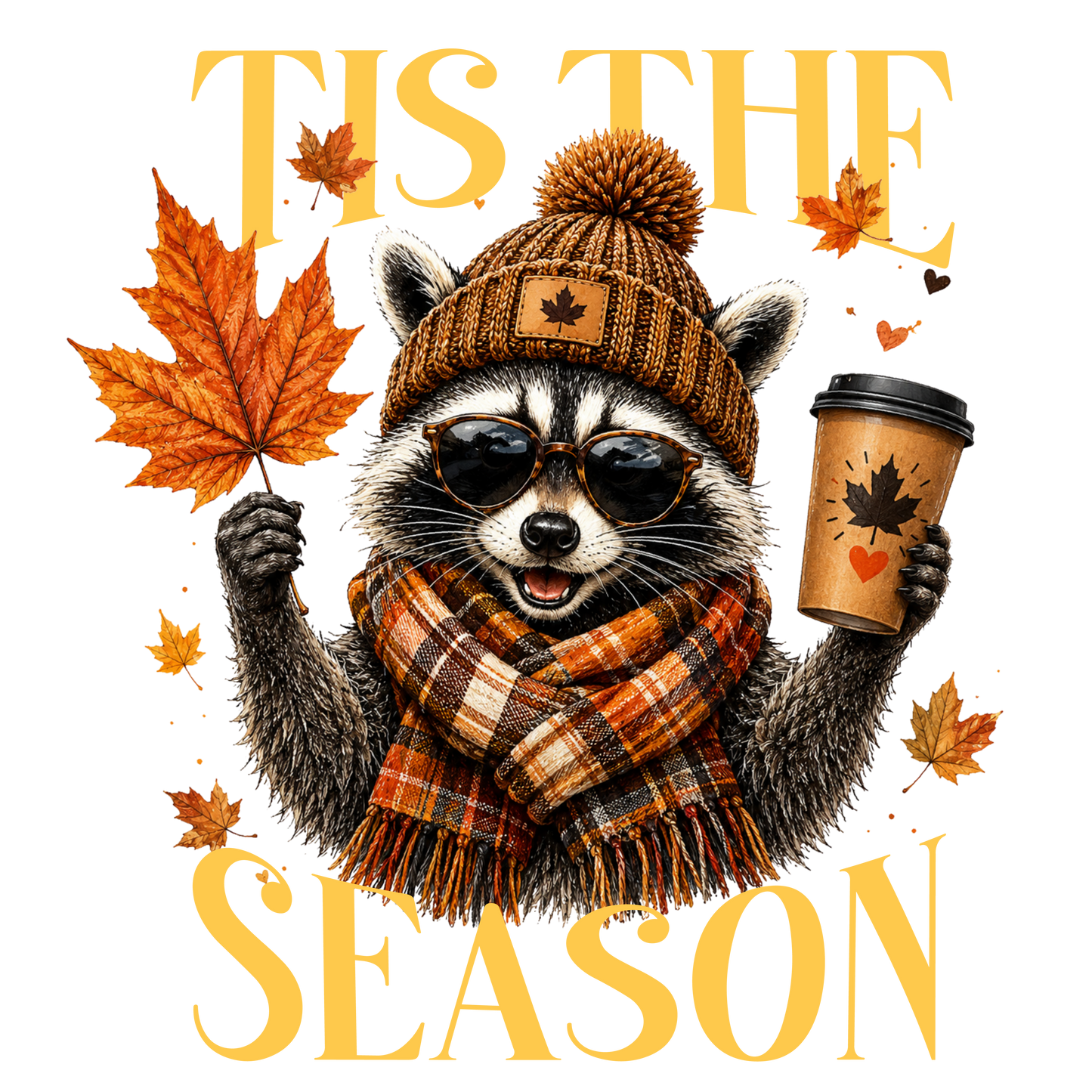 Fall Raccoon- Tis The Season