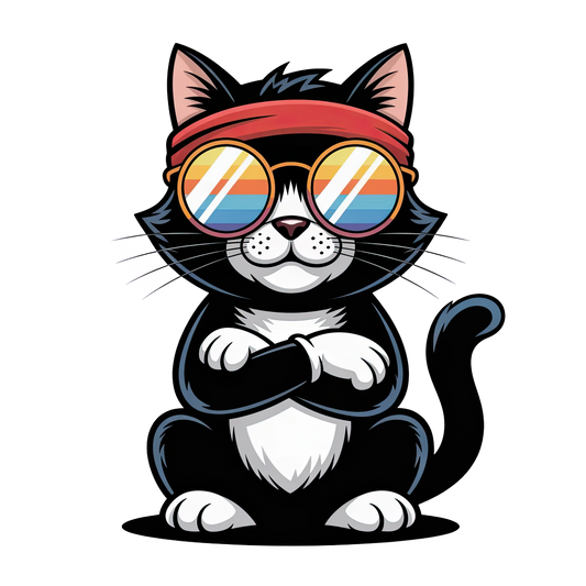 Retro Cool Cat