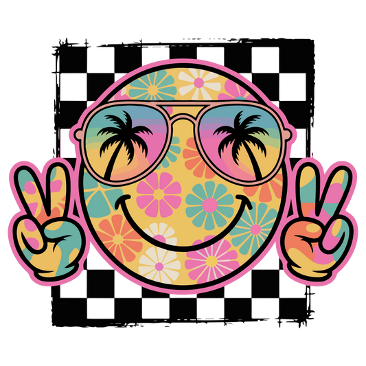 Retro Smiley Face Summer