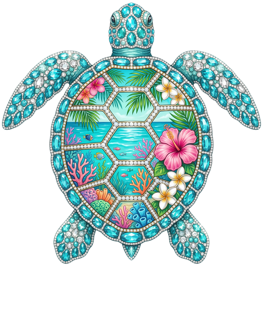Rhinestone Turtle