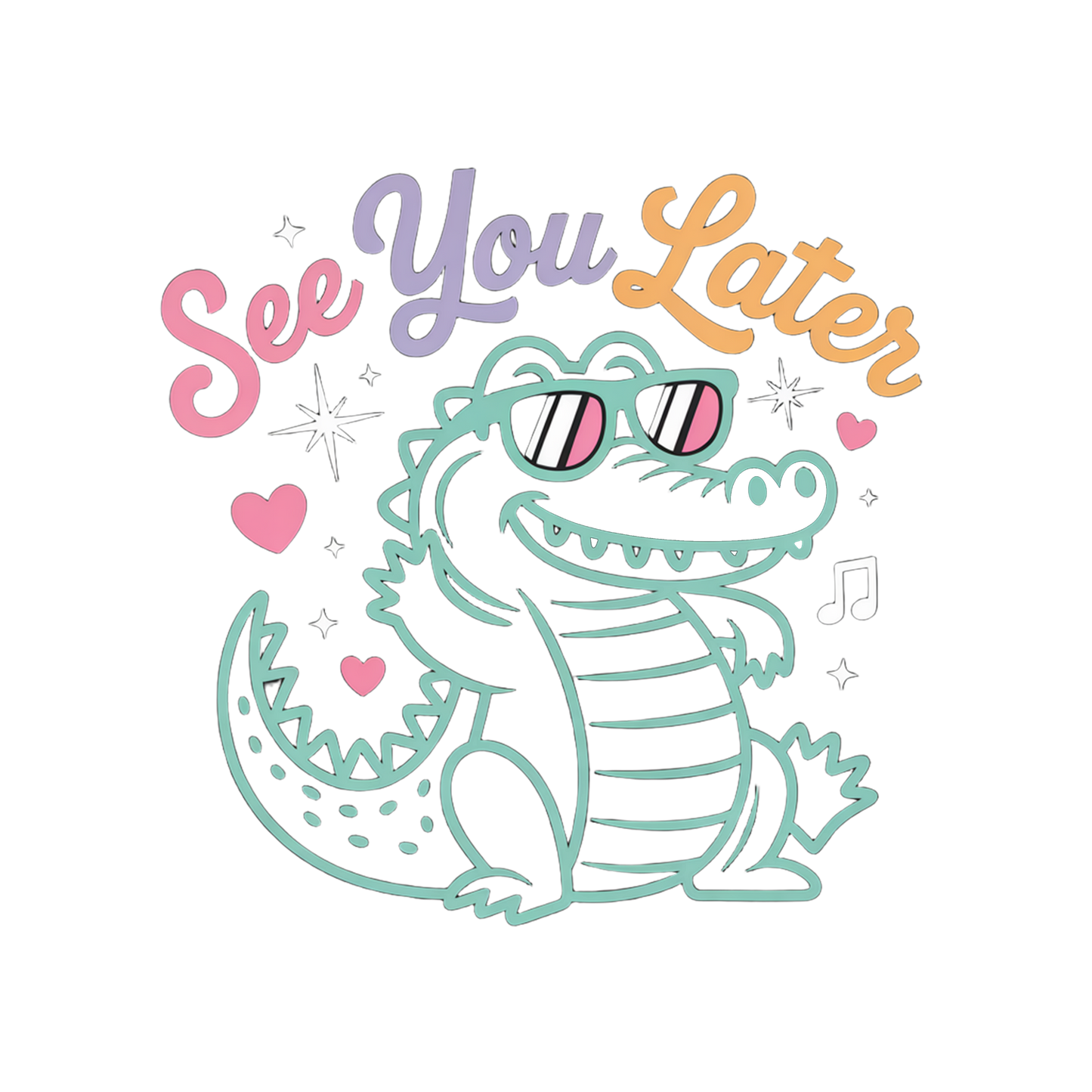 See You Later Alligator (Mint Color)