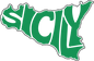 SICILY map in word art