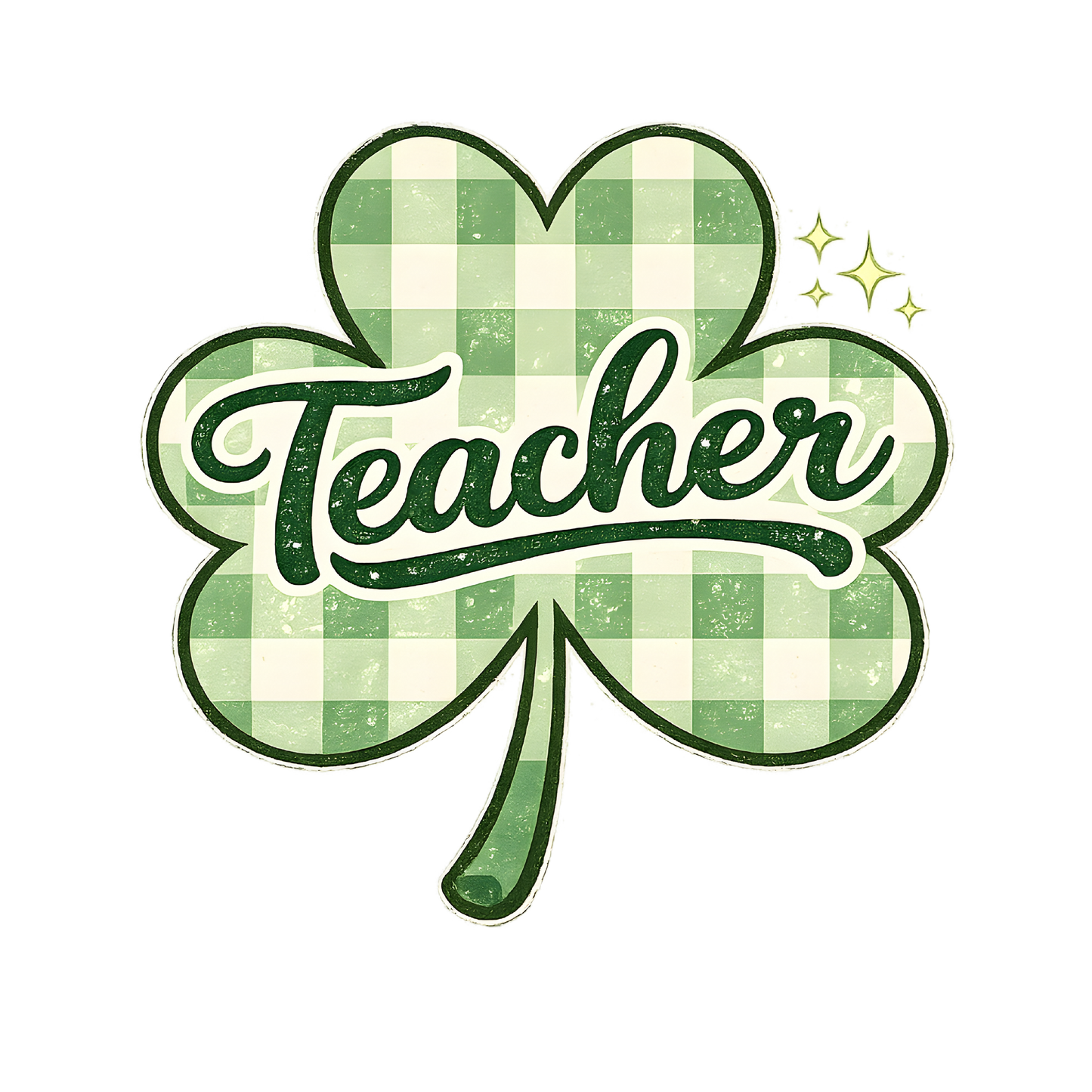Teacher St. Patrick's Day Checkered