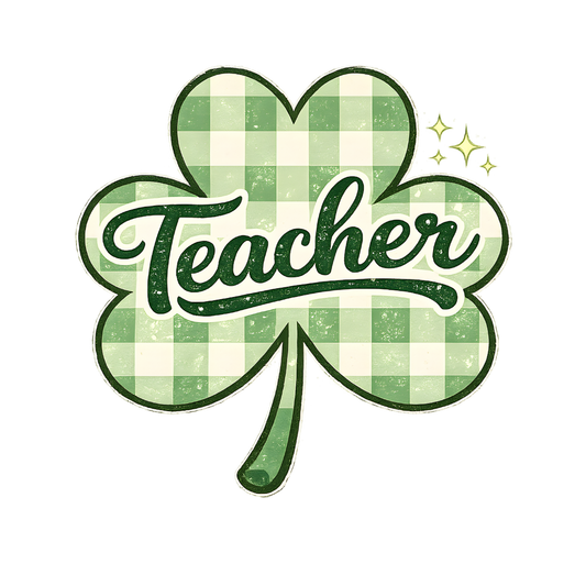 Teacher St. Patrick's Day Checkered