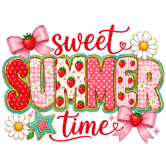 Sweet Summertime Strawberries & Daisies
