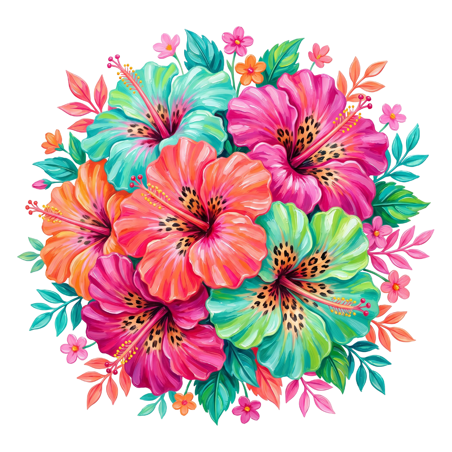 Tropical Summer Leopard Flowers