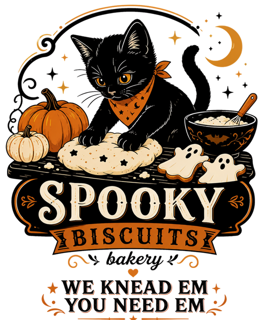 Spooky Biscuits Bakery- black cat