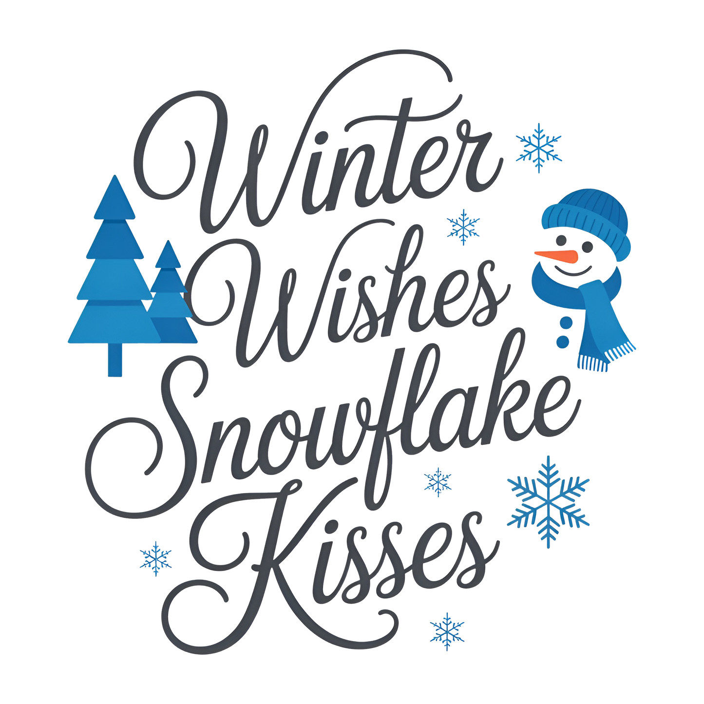 Winter Wishes Snowflake Kisses