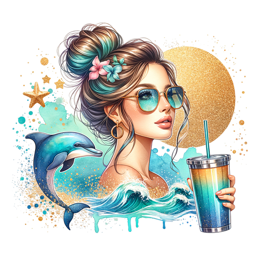 Girl With Dolphin