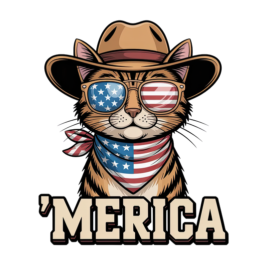 'MERICA Cowboy Cat