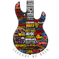Rock Guitar with Bands Listed
