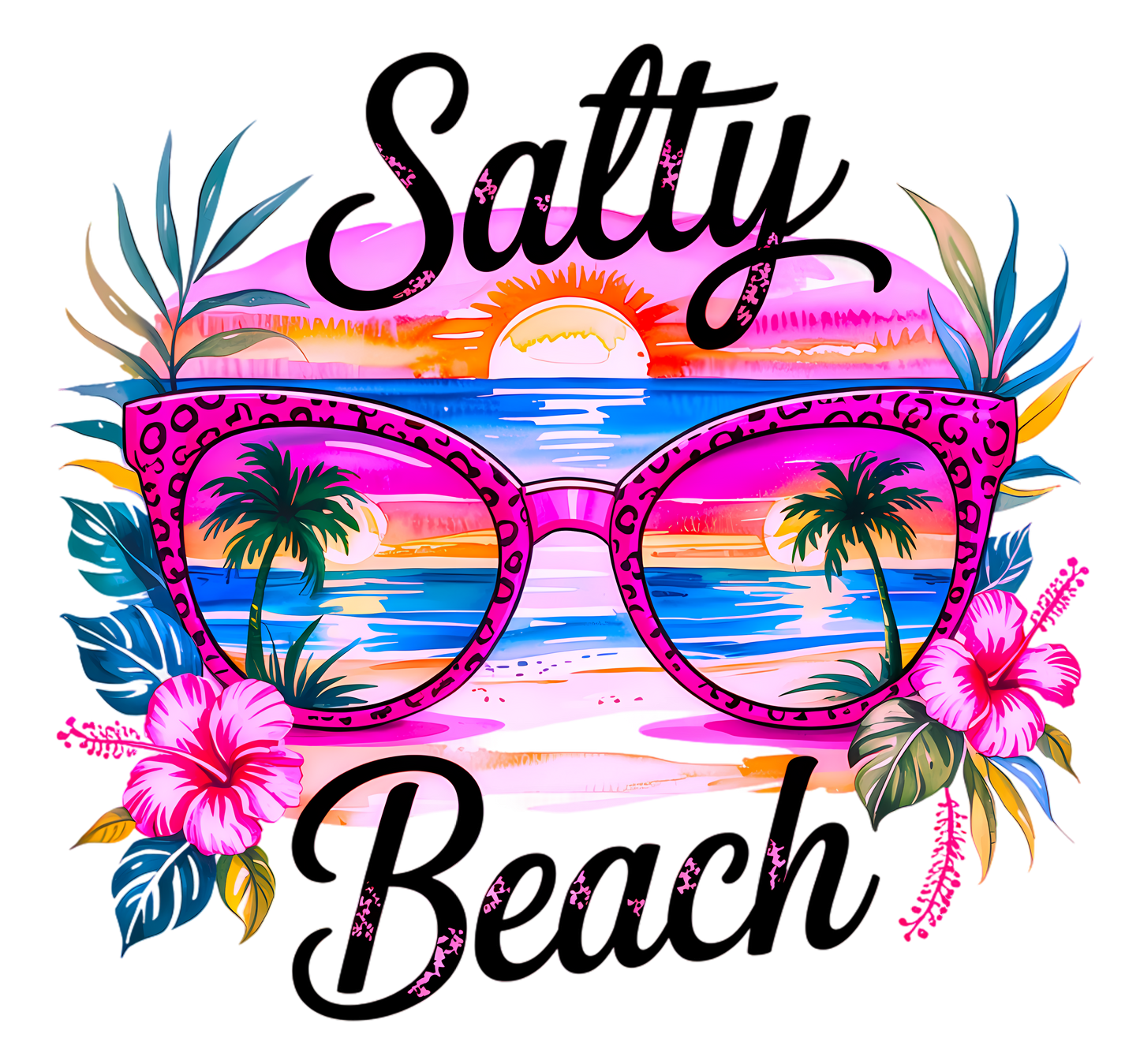 Salty Beach (Magenta Sunglasses)
