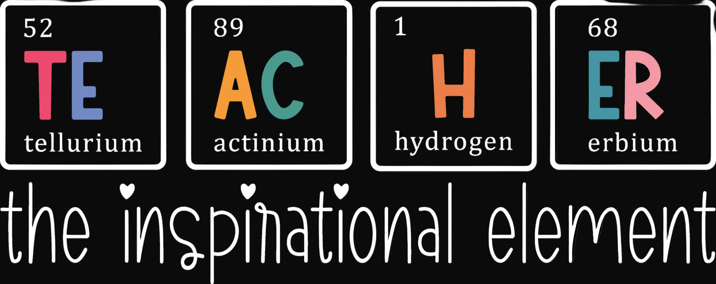 TE AC H ER The Inspirational Element